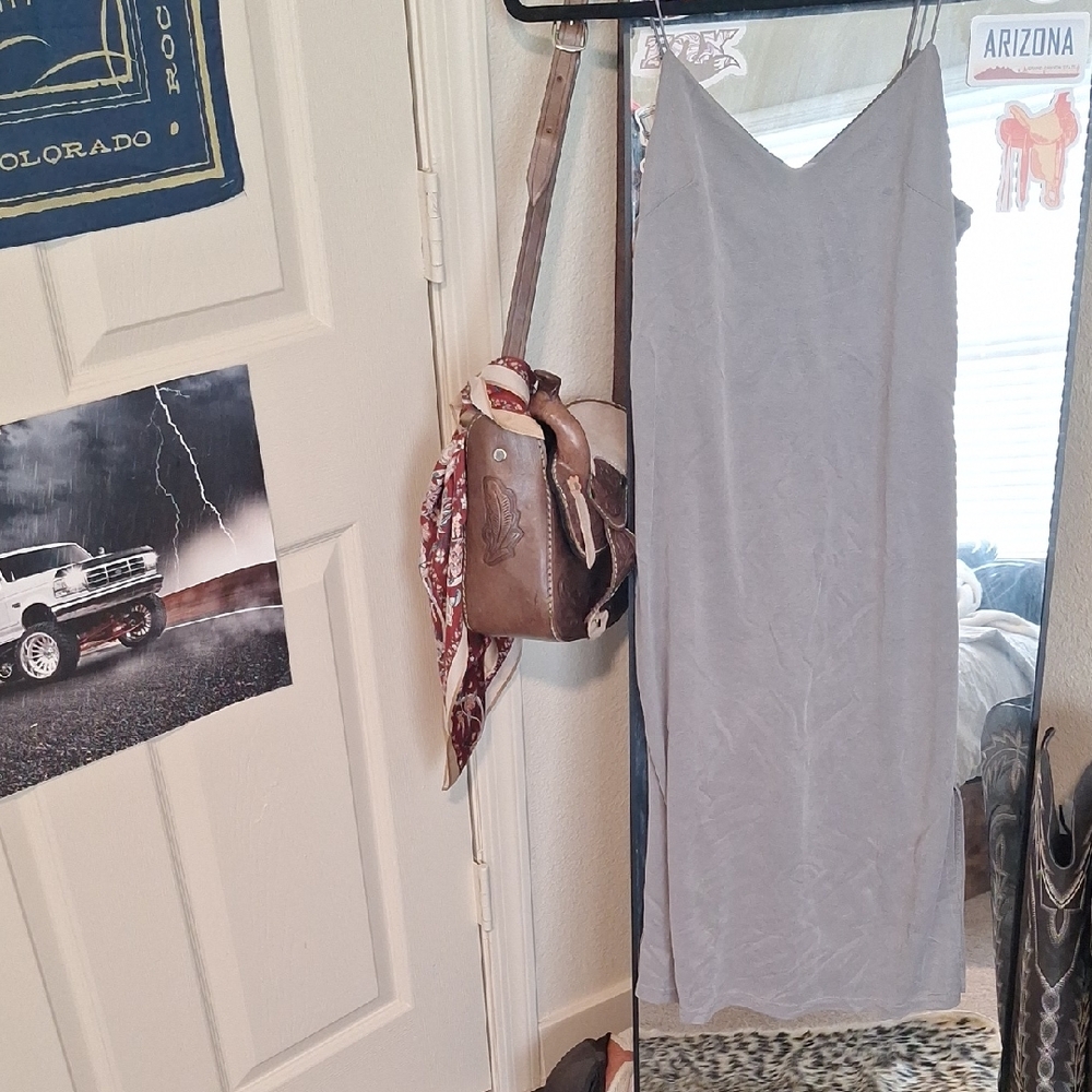 Topshop Light Gray Dress